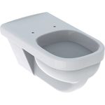 Inodoro suspendido de fondo plano serie Selnova Comfort Square, referencia 500.762.01.1 de Geberit. T'=70cm, Blanco